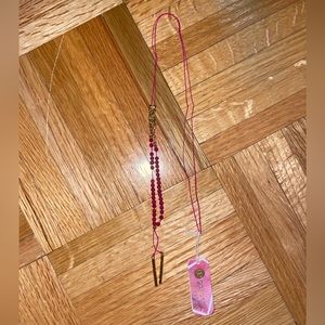 Gorjana Lariat Necklace - Pink and Gold NWT